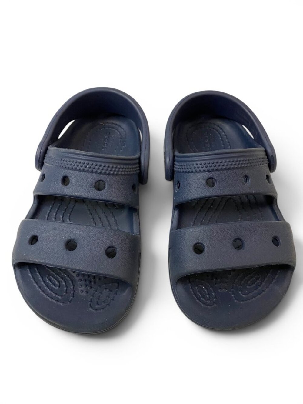 Crocs Kids Sandals Navy Blue C8 Toddler Classic Comfort Shoes - Picture 5 of 11